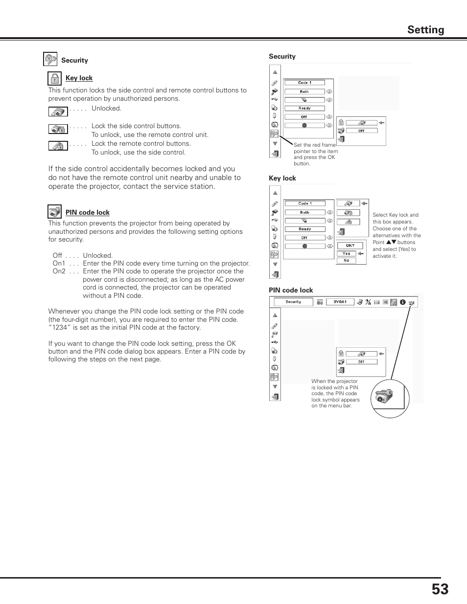 Setting | Canon LV-7585 User Manual | Page 53 / 81