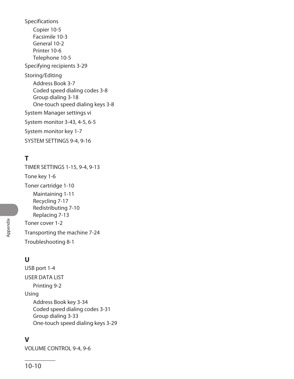 Canon L90 User Manual | Page 213 / 214