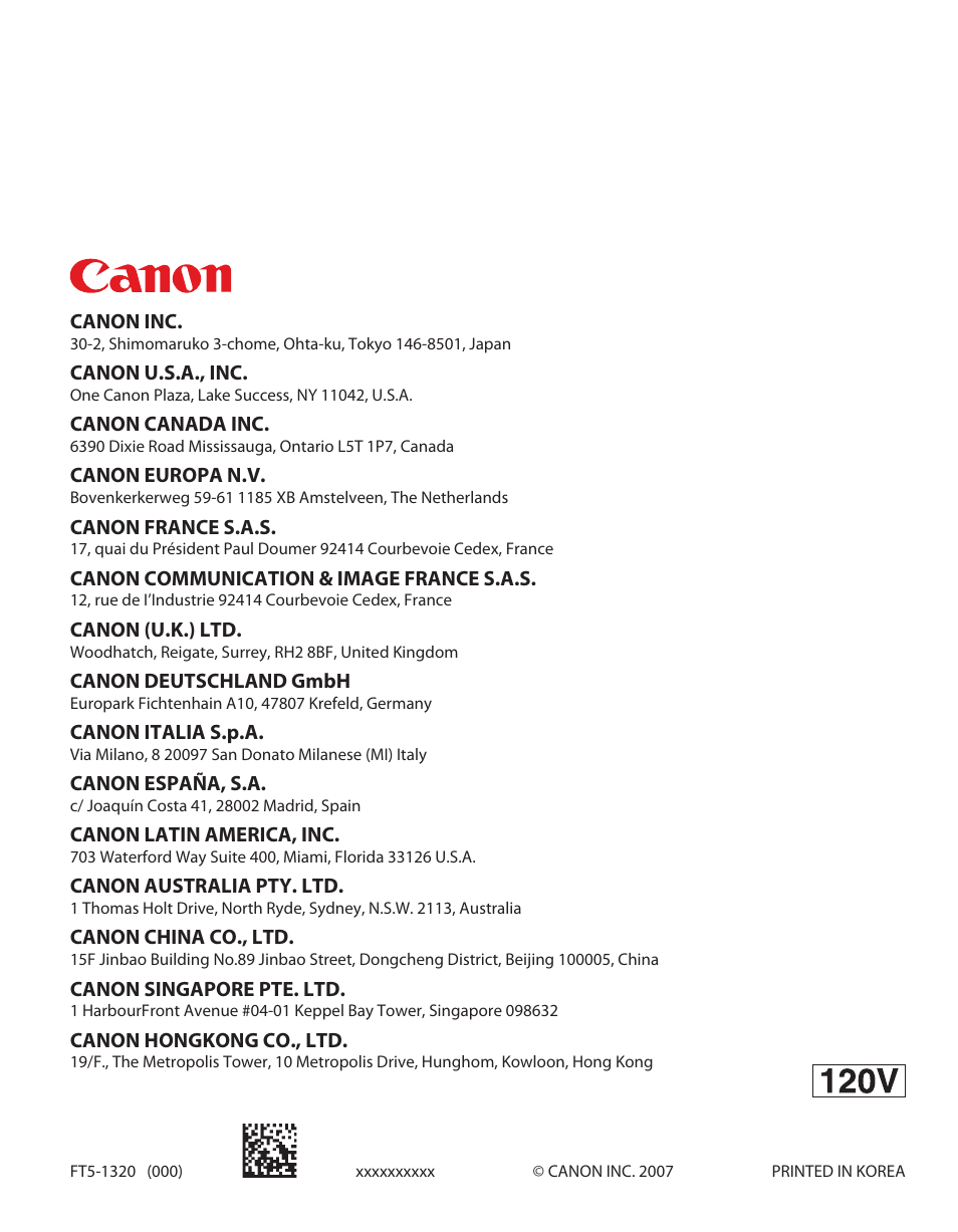 Canon L90 User Manual | Page 214 / 214