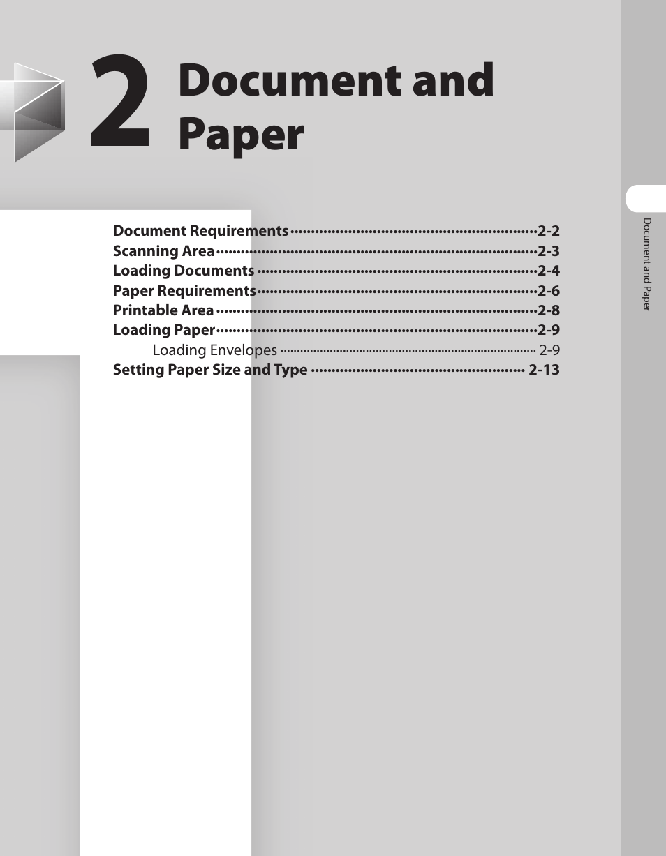 2 document and paper, 2 document and paper -1, Document and paper | Canon L90 User Manual | Page 54 / 214