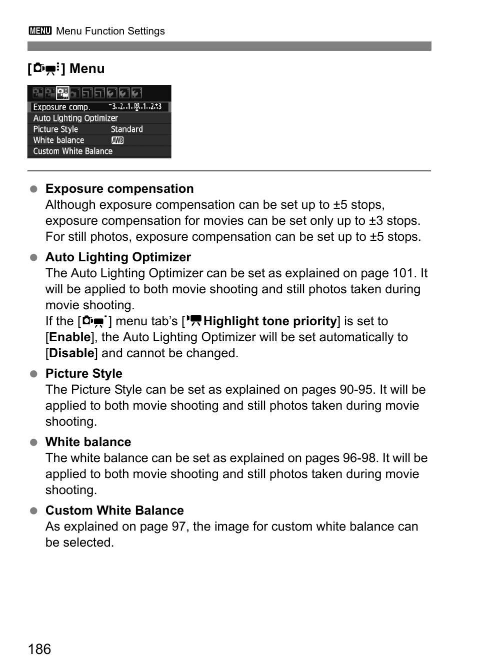 Canon EOS 60D User Manual | Page 186 / 320