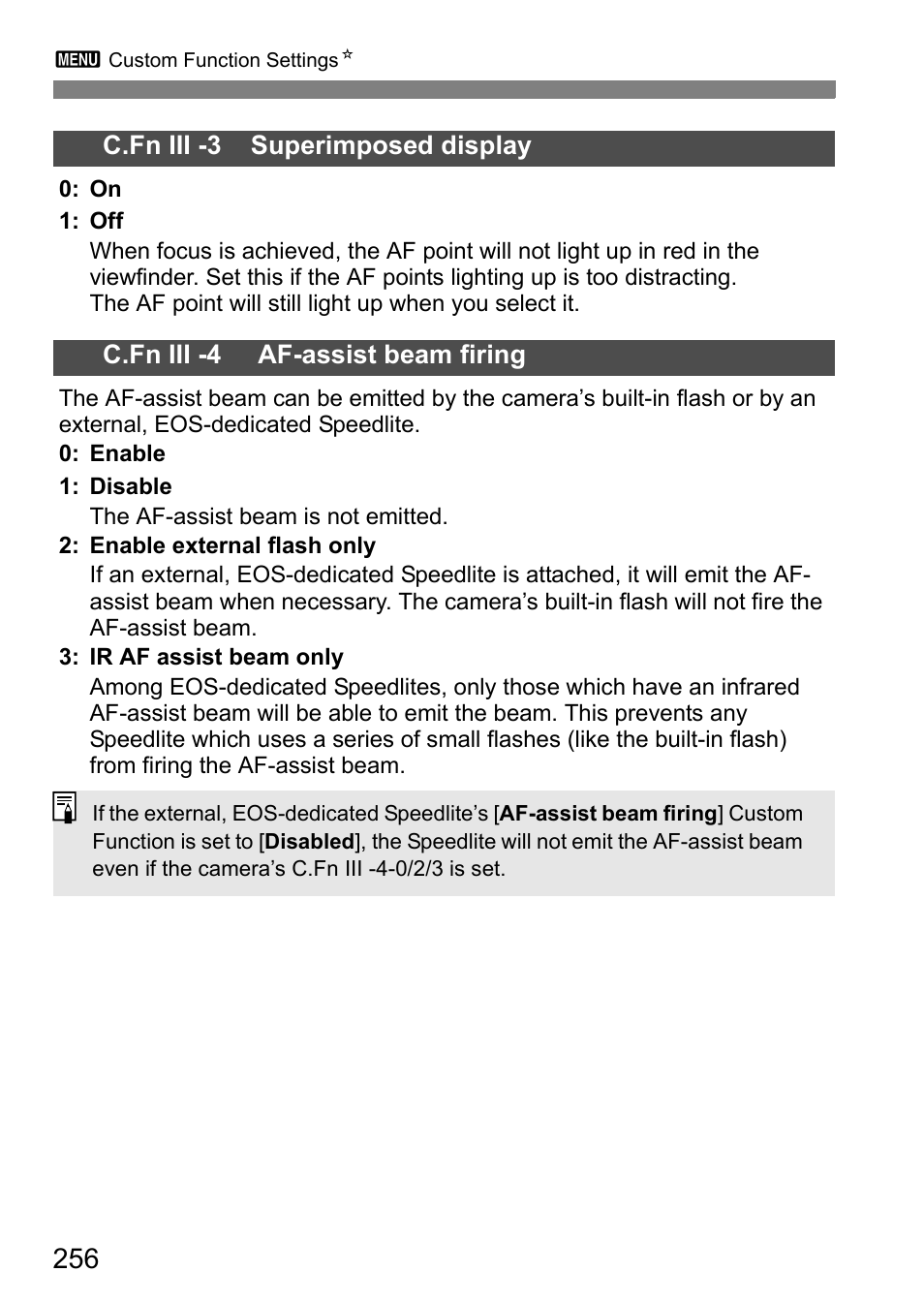 Canon EOS 60D User Manual | Page 256 / 320