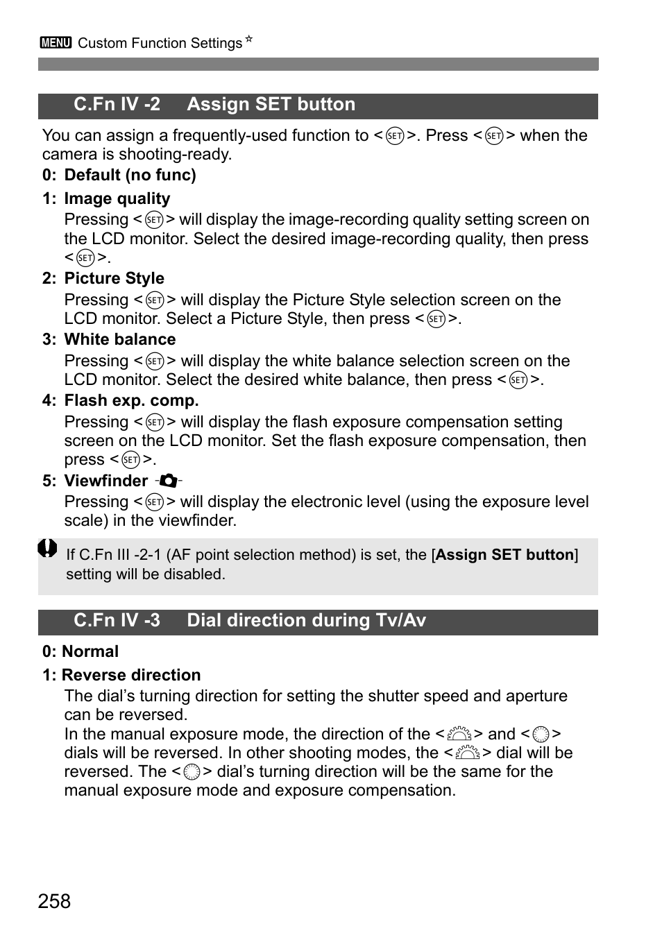 Canon EOS 60D User Manual | Page 258 / 320