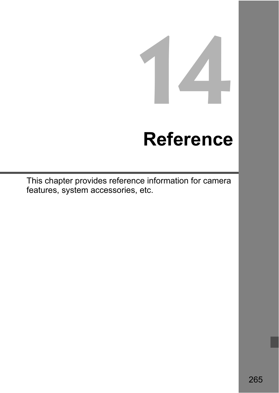 14 reference | Canon EOS 60D User Manual | Page 265 / 320