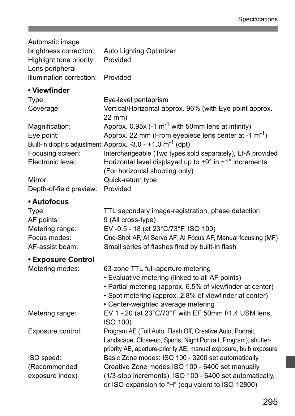 Canon EOS 60D User Manual | Page 295 / 320