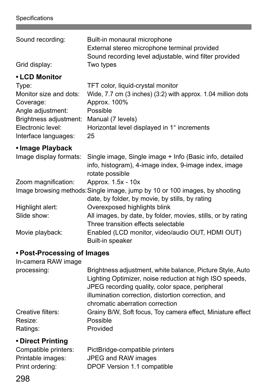 Canon EOS 60D User Manual | Page 298 / 320