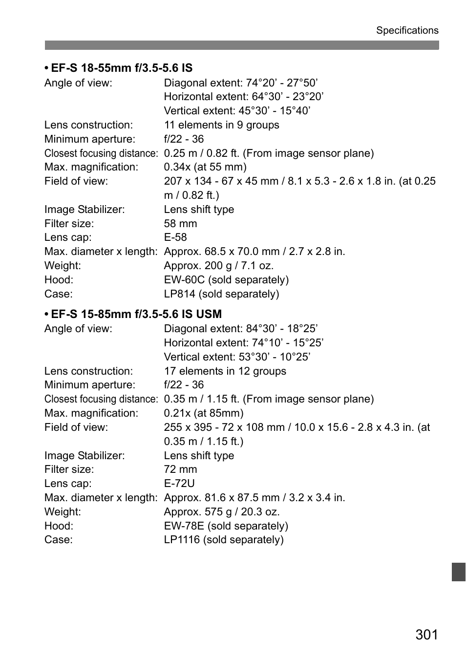 Canon EOS 60D User Manual | Page 301 / 320