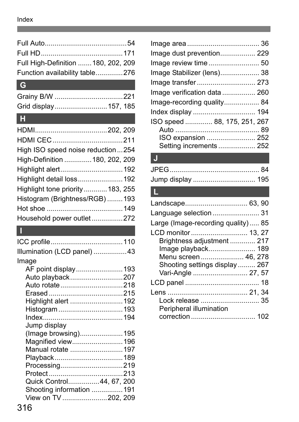 Canon EOS 60D User Manual | Page 316 / 320