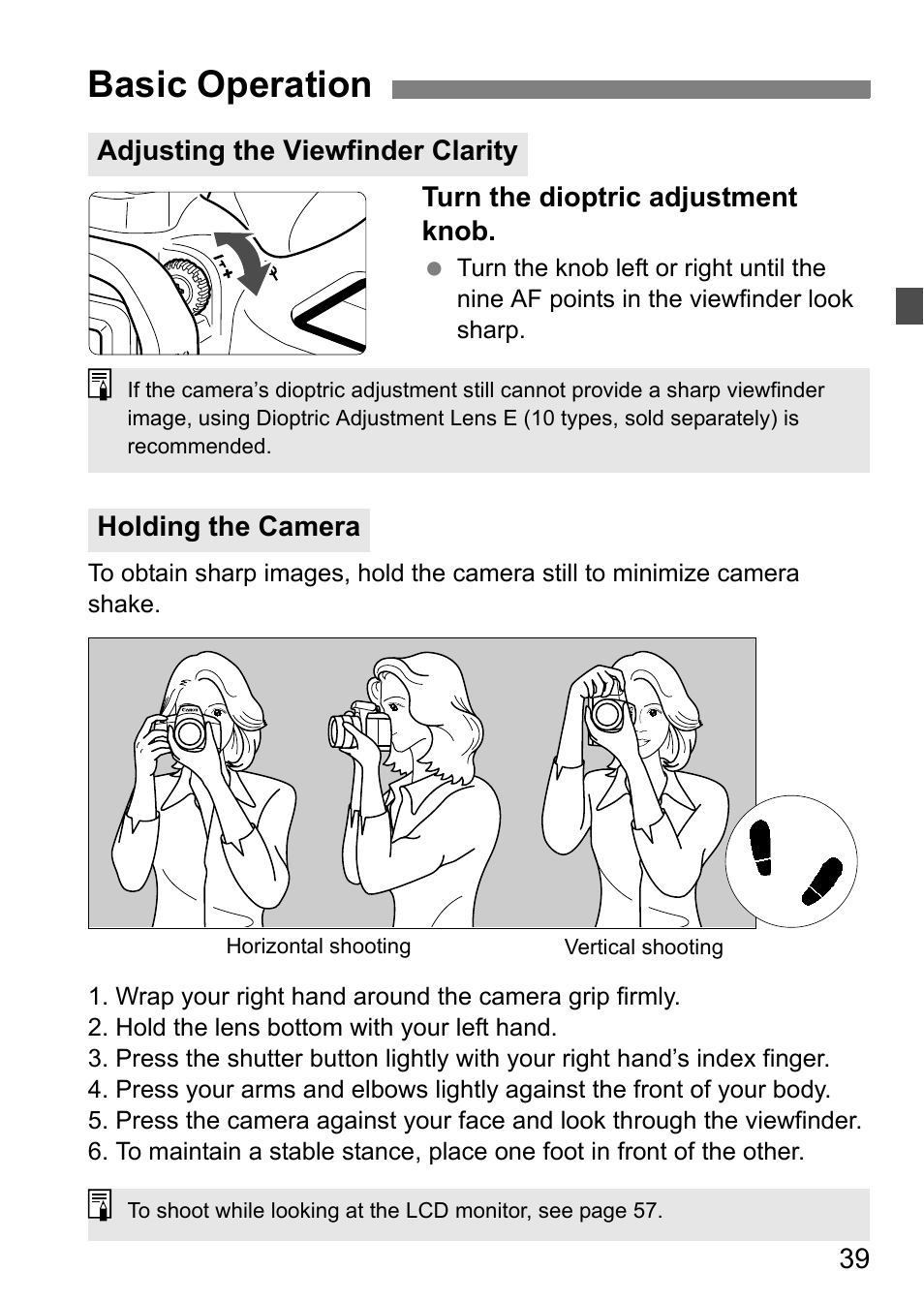 Basic operation | Canon EOS 60D User Manual | Page 39 / 320