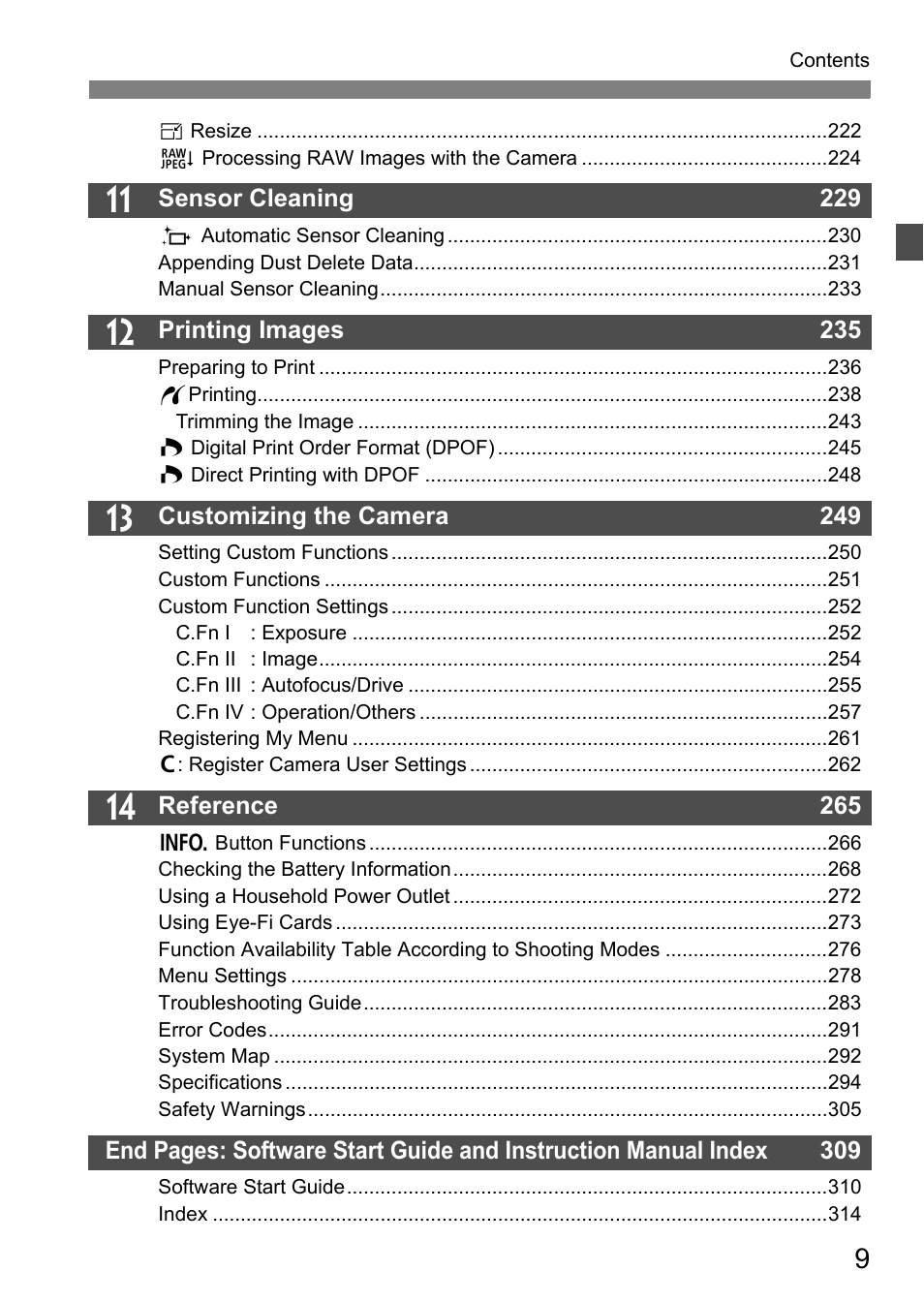 Canon EOS 60D User Manual | Page 9 / 320