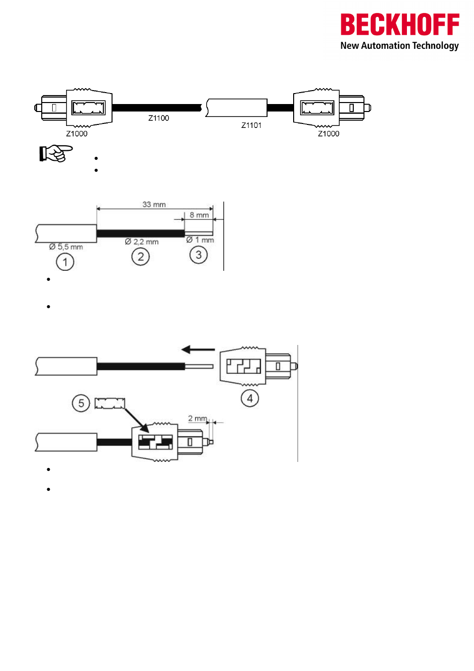 BECKHOFF Z1000 User Manual | 2 pages