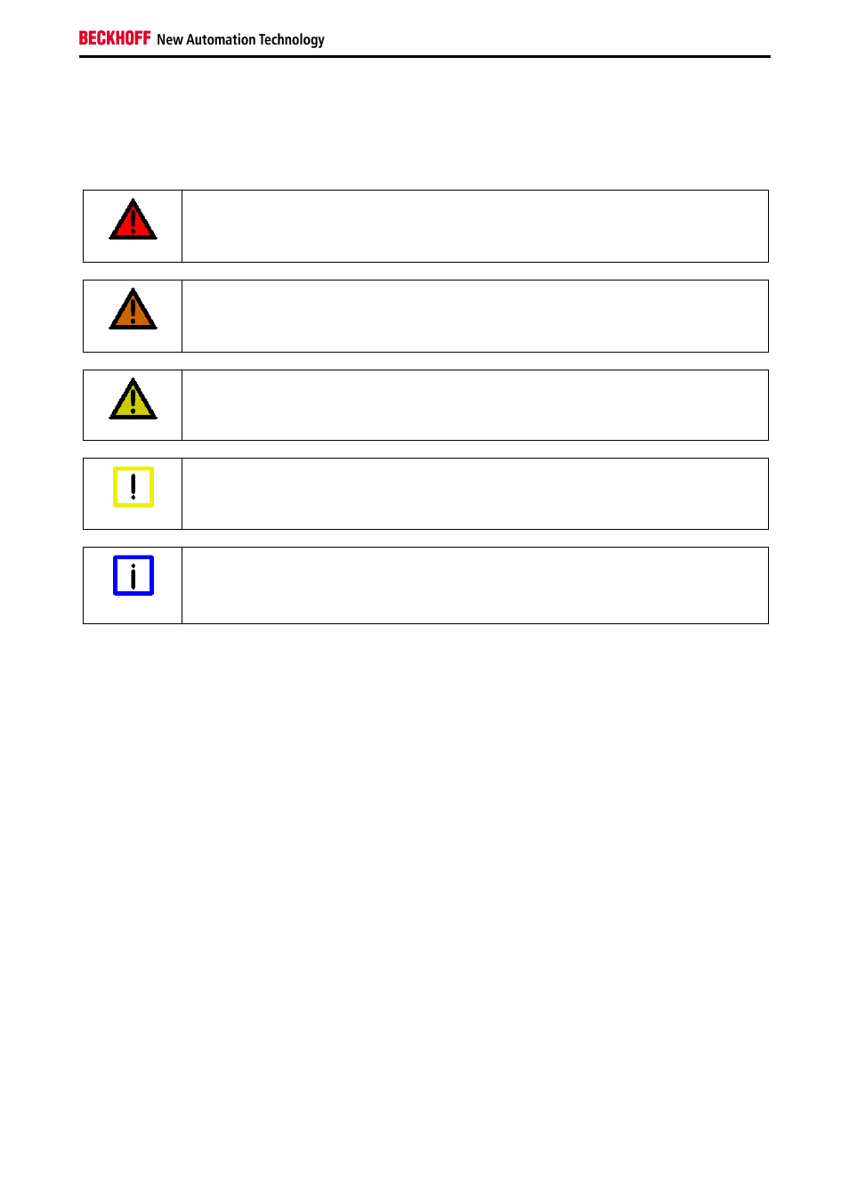 3 safety symbols used in this manual | BECKHOFF AX5805 Permitted motors User Manual | Page 7 / 19