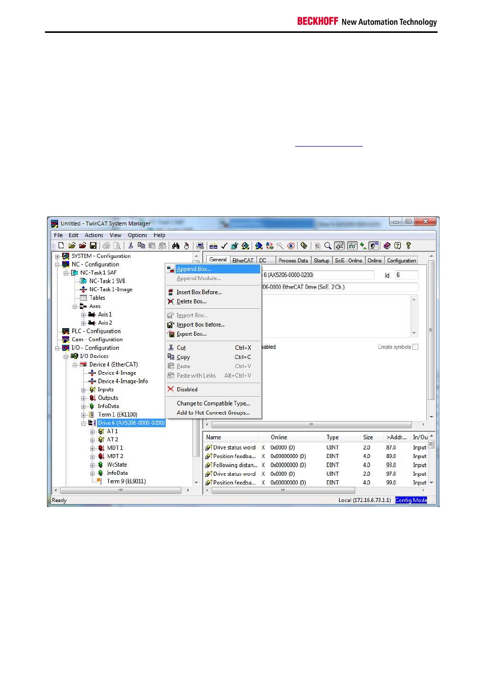 BECKHOFF AX5805 Installation User Manual | Page 20 / 107