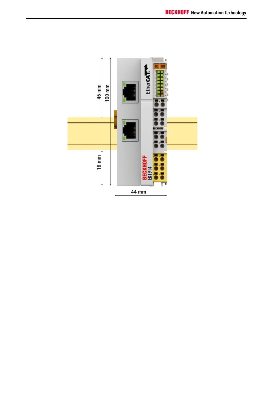 5 dimensions | BECKHOFF EK1914 User Manual | Page 18 / 46