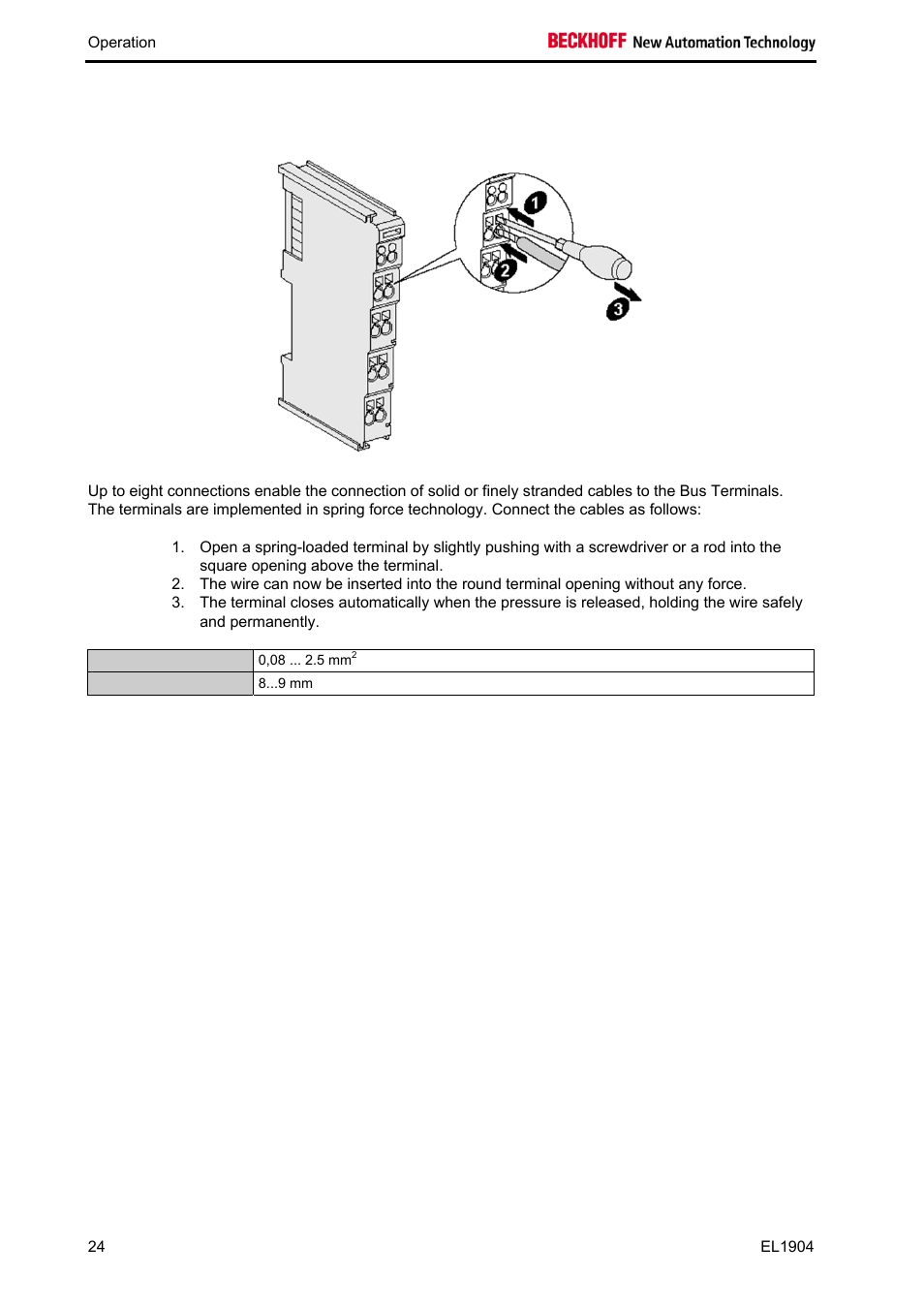 BECKHOFF EL1904 User Manual | Page 26 / 44