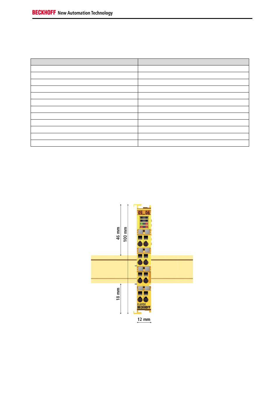 4 safety parameters, 5 dimensions | BECKHOFF EL6930 User Manual | Page 17 / 59