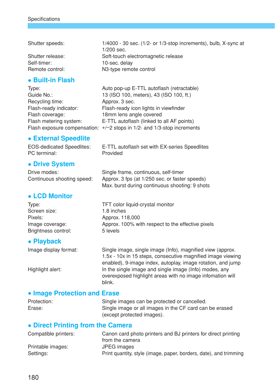 Canon EOS 10D User Manual | Page 180 / 183