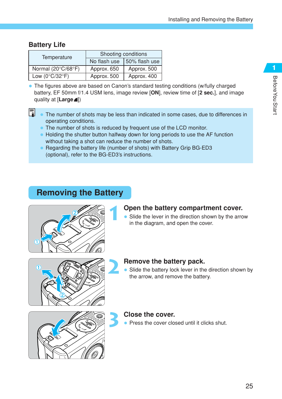 Canon EOS 10D User Manual | Page 25 / 183