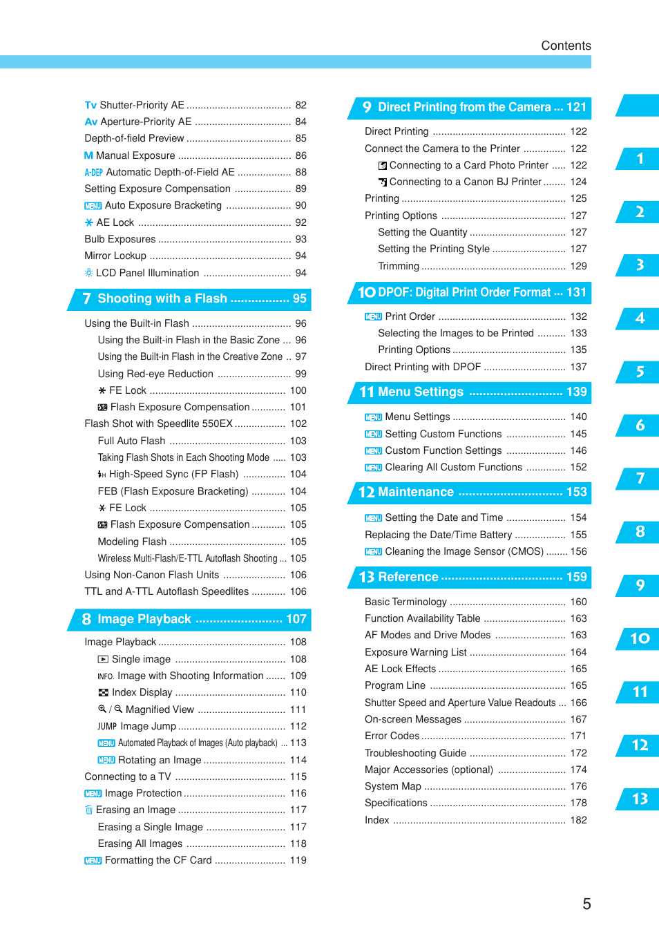 Canon EOS 10D User Manual | Page 5 / 183