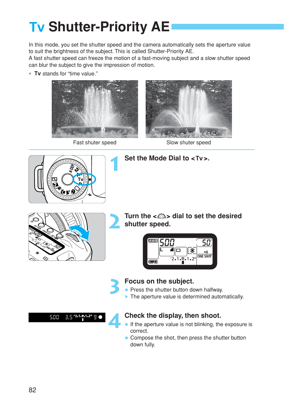 Shutter-priority ae | Canon EOS 10D User Manual | Page 82 / 183