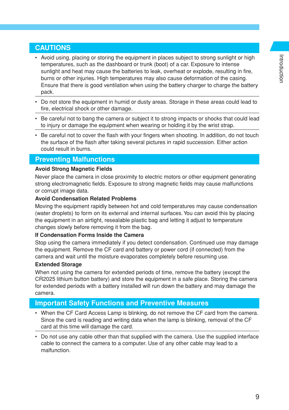 Canon EOS 10D User Manual | Page 9 / 183