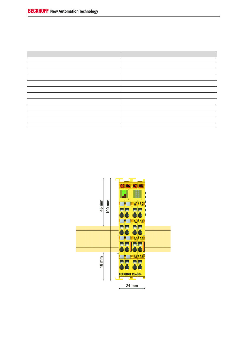 4 safety parameters, 5 dimensions | BECKHOFF KL6904 User Manual | Page 17 / 52
