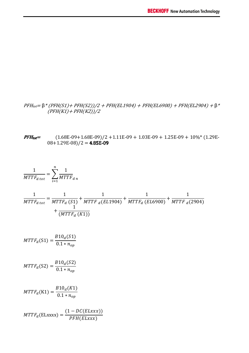 Pfh(k1)+ pfh(k2))/2 | BECKHOFF TwinSAFE User Manual | Page 54 / 140