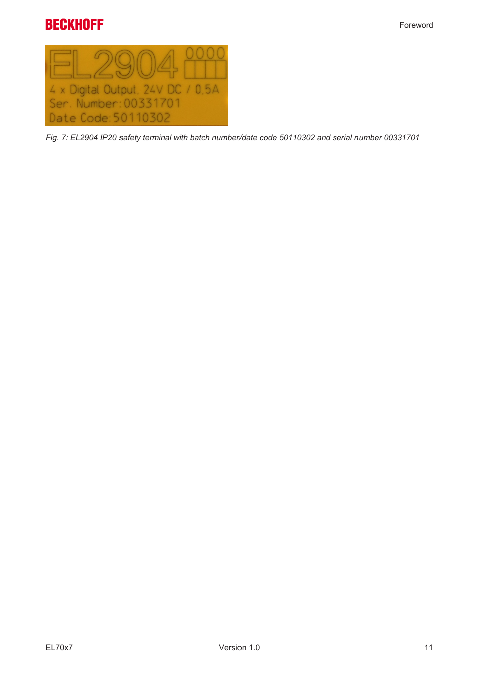 BECKHOFF EL7037 User Manual | Page 11 / 227