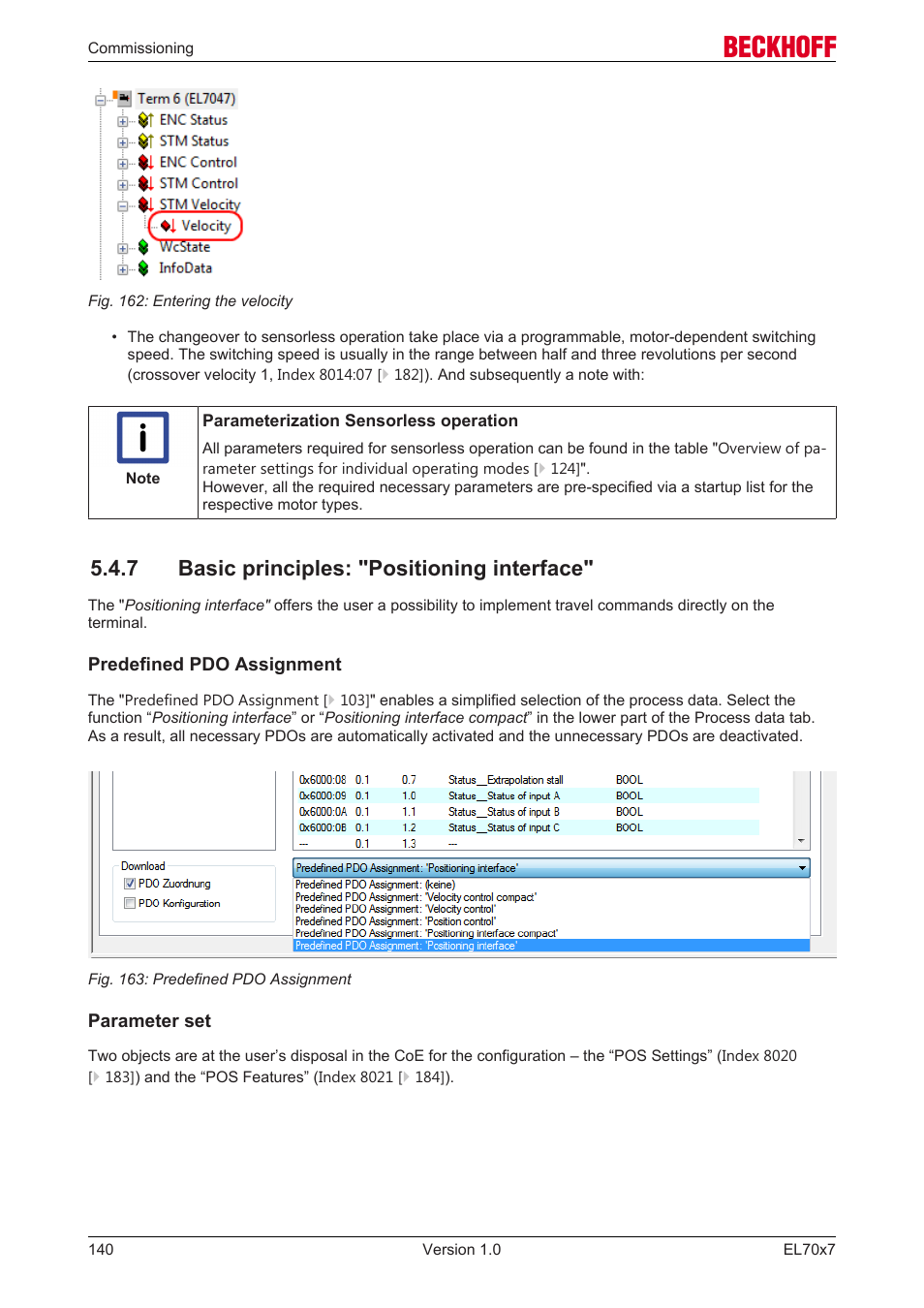 7 basic principles: "positioning interface, Basic principles: "positioning interface | BECKHOFF EL7037 User Manual | Page 140 / 227