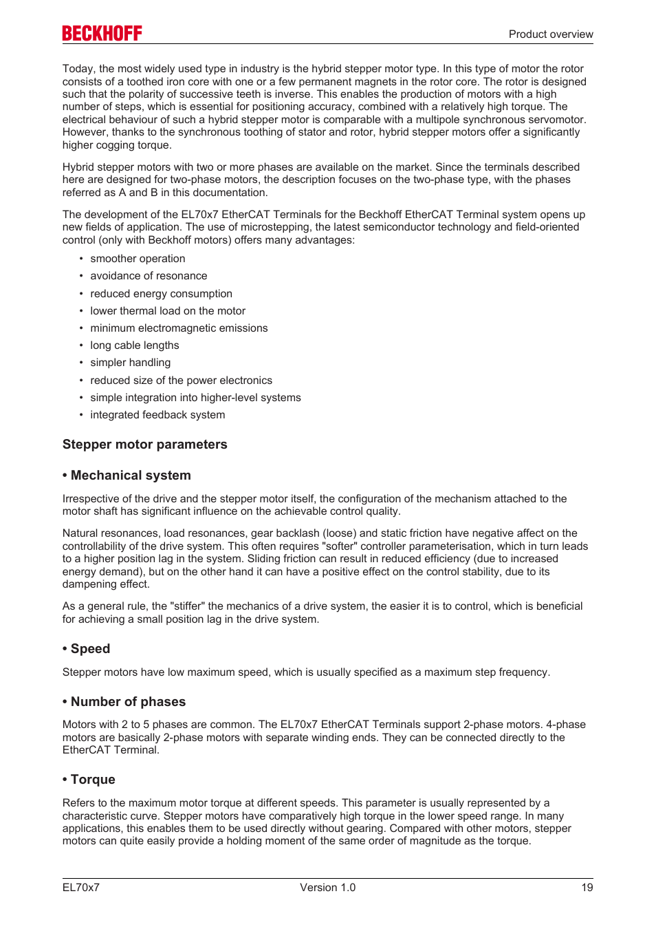 BECKHOFF EL7037 User Manual | Page 19 / 227