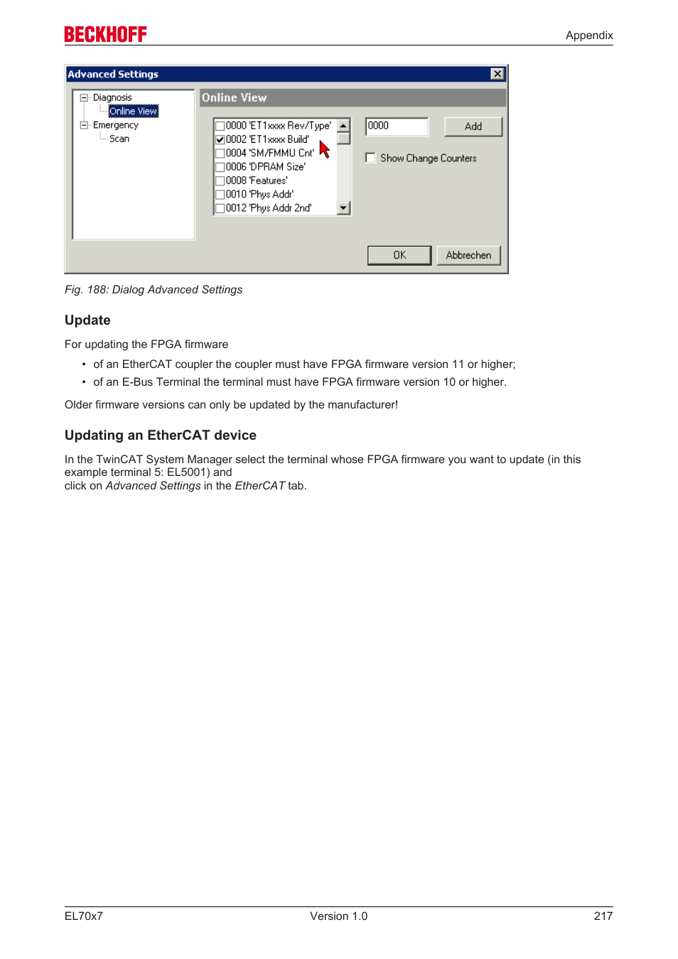 BECKHOFF EL7037 User Manual | Page 217 / 227