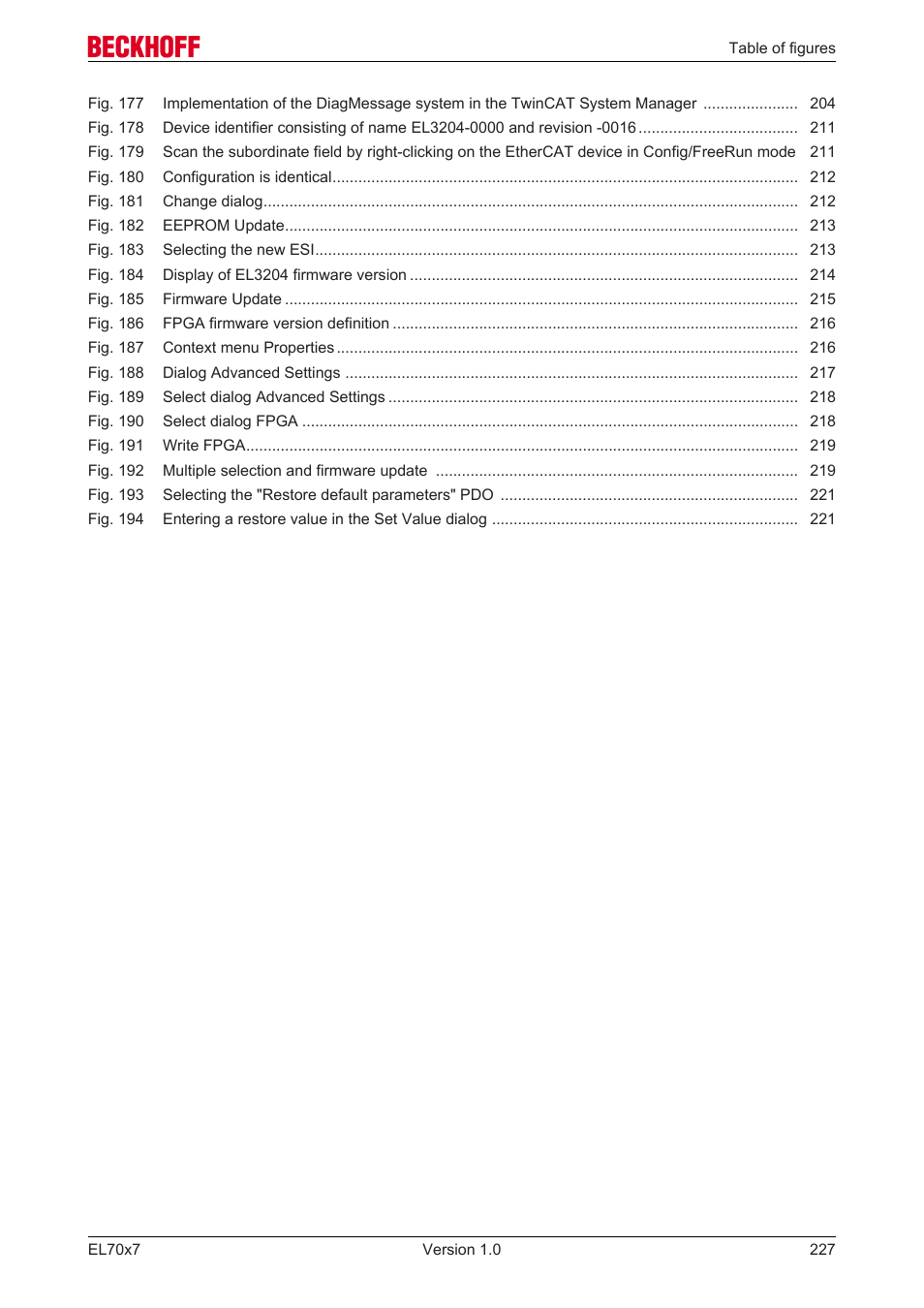BECKHOFF EL7037 User Manual | Page 227 / 227