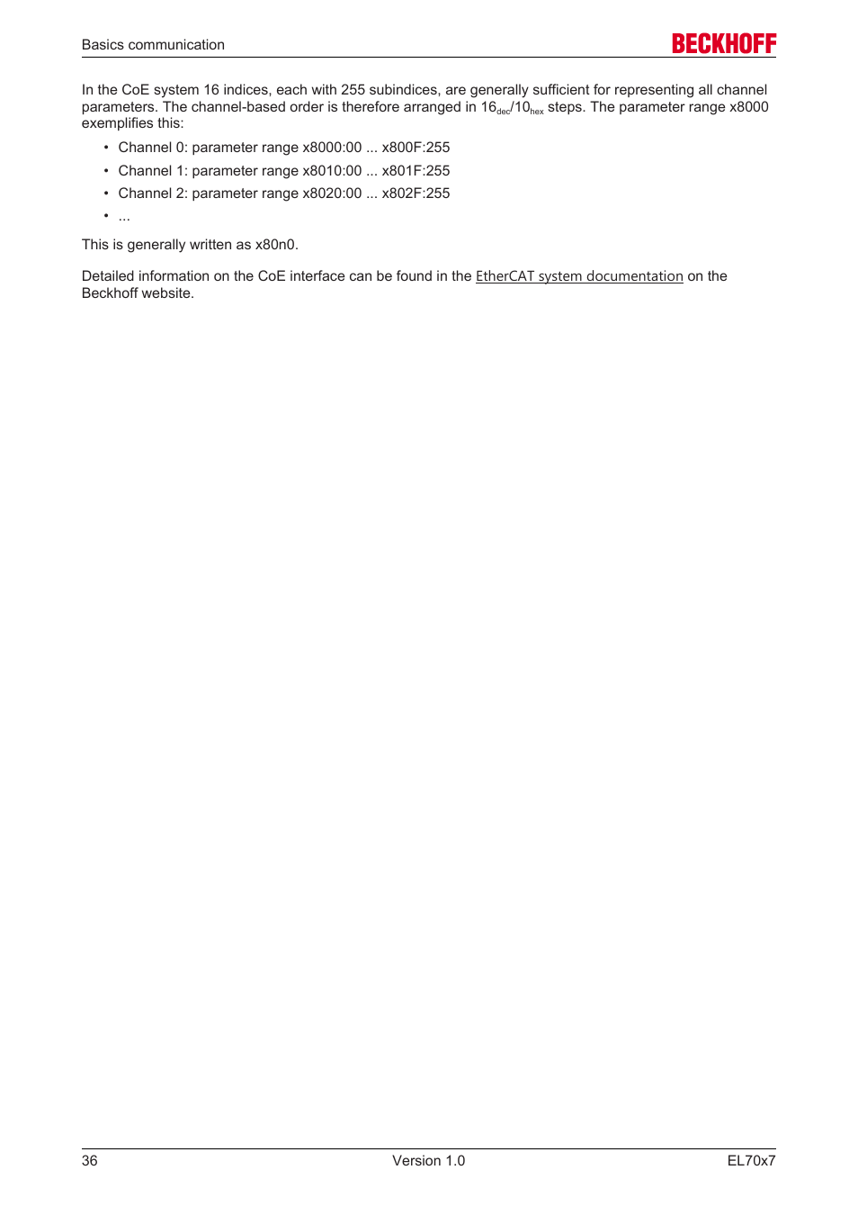 BECKHOFF EL7037 User Manual | Page 36 / 227
