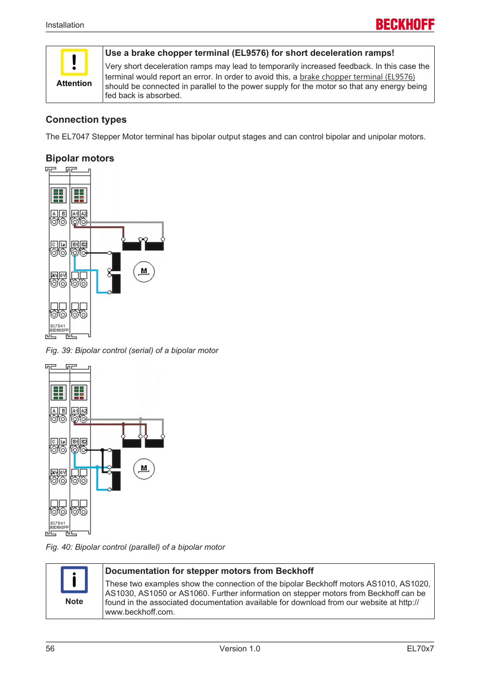 BECKHOFF EL7037 User Manual | Page 56 / 227
