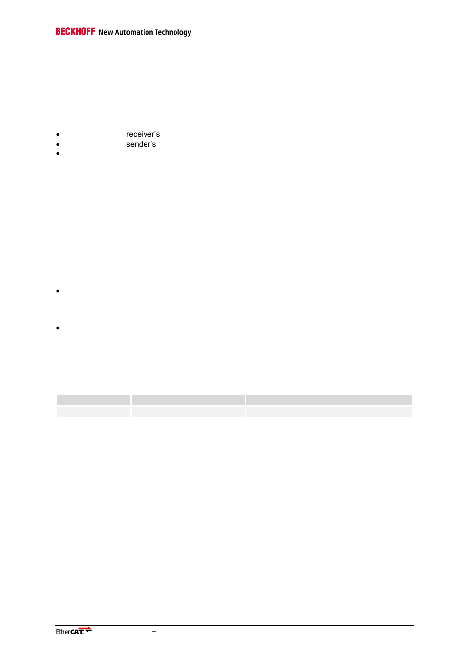 3 fifo size reduction, 4 frame error detection, Fifo size reduction | Frame error detection, Table 12: registers for fifo size reduction | BECKHOFF EtherCAT Technology Section I User Manual | Page 39 / 116