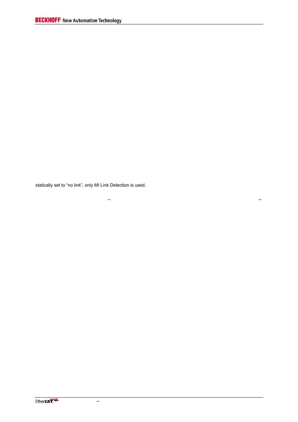 2 mi link detection and configuration, 7 standard and enhanced mii link detection, Mi link detection and configuration | Standard and enhanced mii link detection | BECKHOFF EtherCAT Technology Section I User Manual | Page 43 / 116