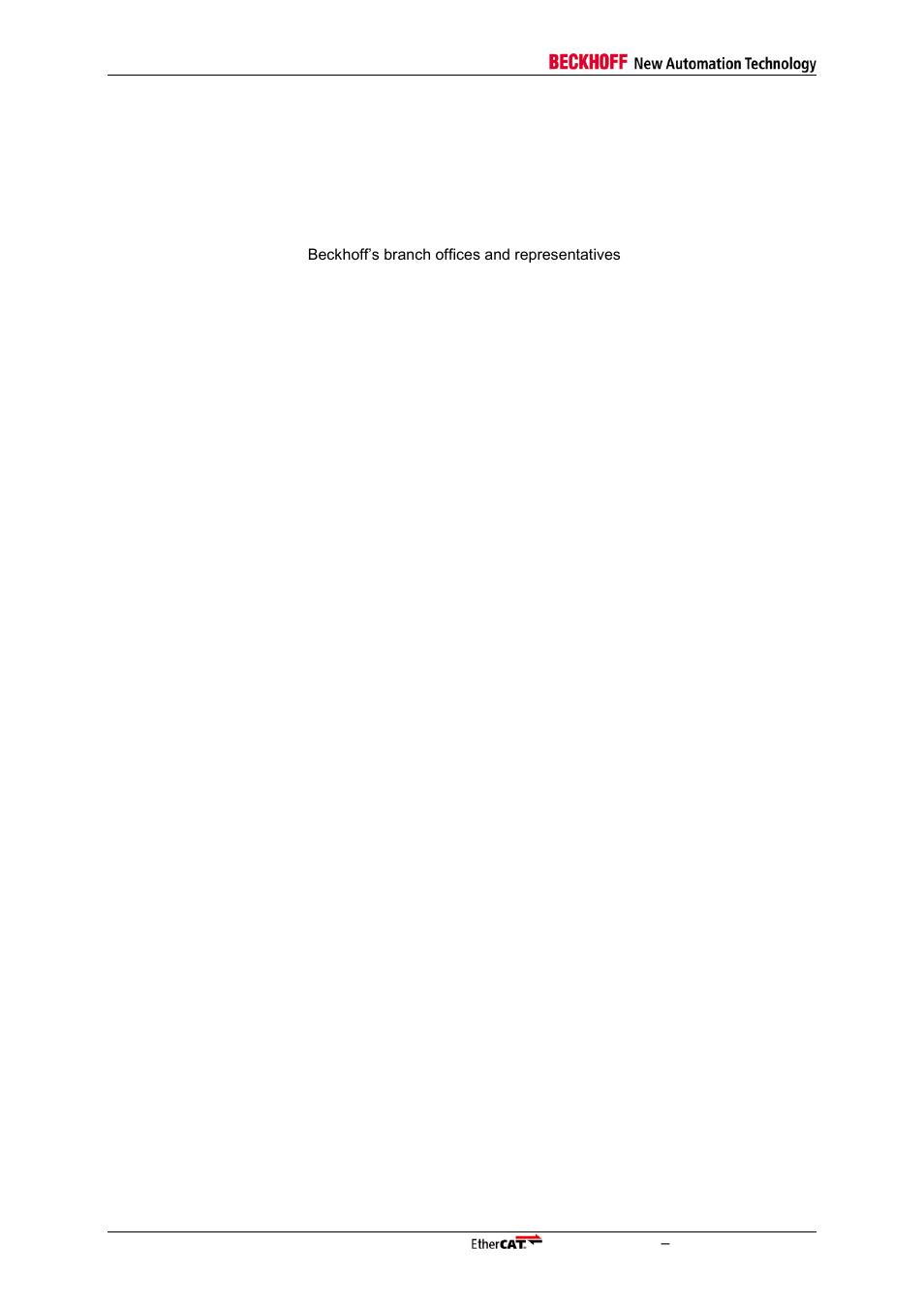 BECKHOFF EtherCAT Registers Section II User Manual | Page 8 / 98