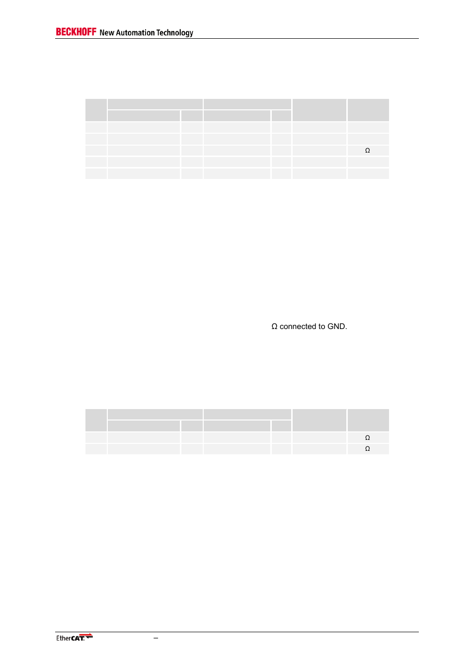 3 general et1100 pins, 4 sii eeprom interface pins, General et1100 pins | Sii eeprom interface pins, Table 26: general pins, Table 27: sii eeprom pins | BECKHOFF ET1100 User Manual | Page 35 / 119