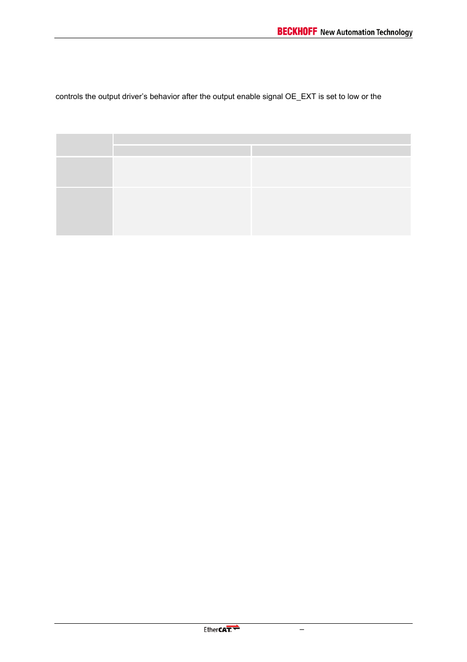 6 output enable/output configuration, 7 syncmanager watchdog, Output enable/output configuration | Syncmanager watchdog | BECKHOFF ET1100 User Manual | Page 66 / 119