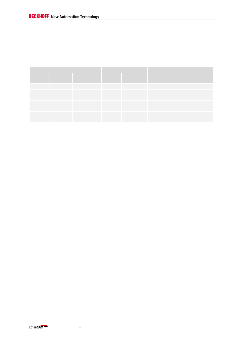 Table 74: byte select vs. adr[0] and bhe | BECKHOFF ET1100 User Manual | Page 93 / 119