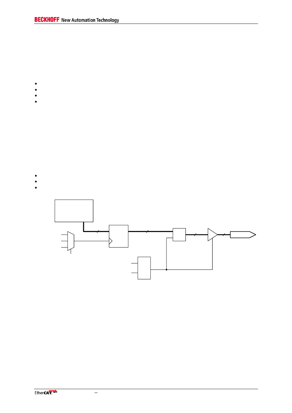 4 digital outputs, Digital outputs, Figure 8: digital output principle schematic | BECKHOFF ET1200 User Manual | Page 41 / 70