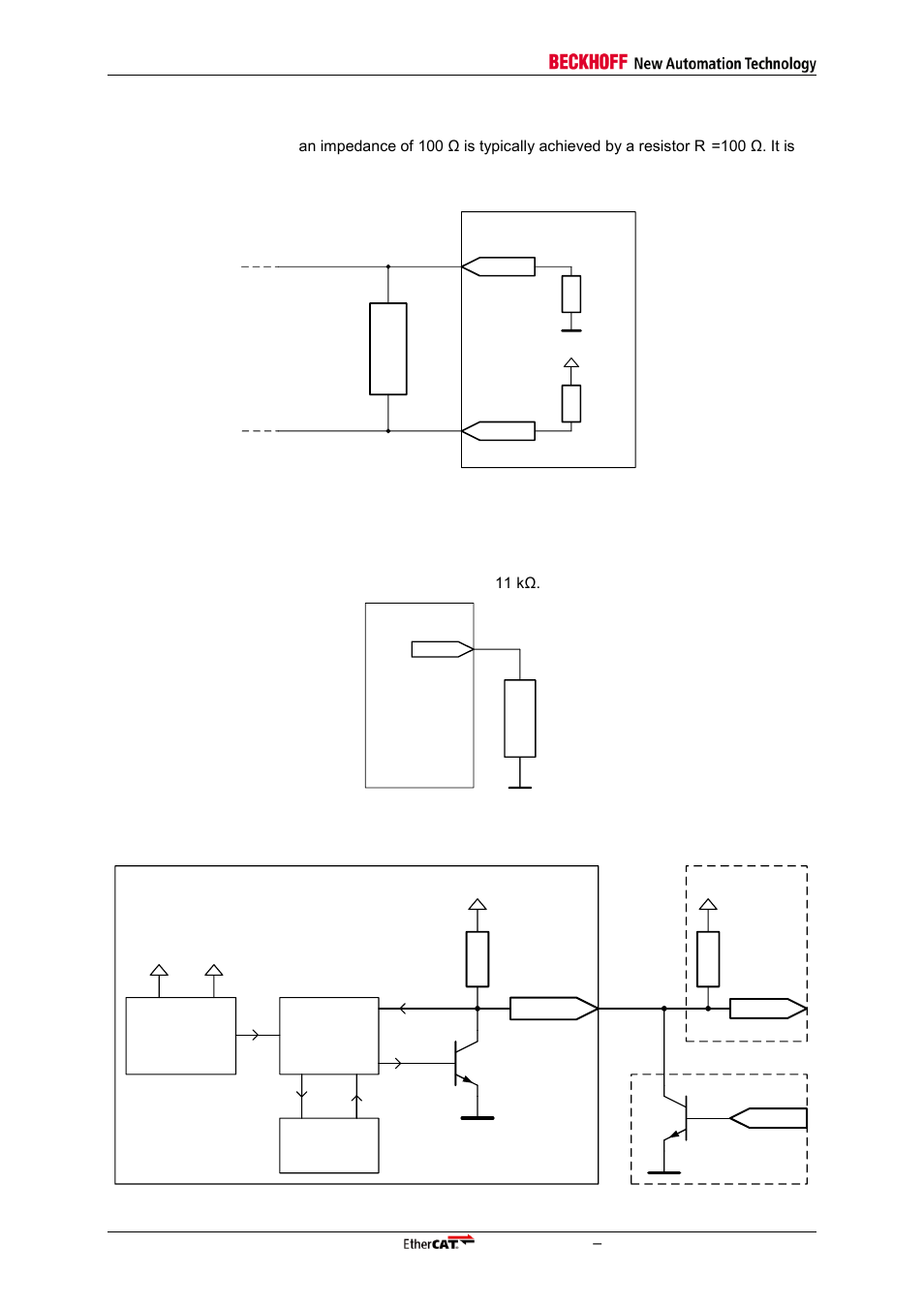 5 lvds termination, 6 rbias resistor, 7 reset logic | Lvds termination, Rbias resistor, Reset logic, Figure 29: lvds termination, Figure 30: rbias resistor, Figure 31: reset logic, Logic core | BECKHOFF ET1200 User Manual | Page 58 / 70