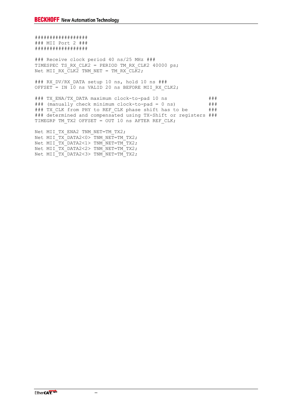 BECKHOFF EtherCAT IP Core for Xilinx FPGAs v3.00k User Manual | Page 143 / 144