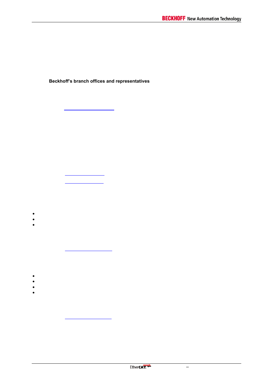 15 appendix, 1 support and service, 1 beckhoff’s branch offices and representatives | 2 beckhoff headquarters, Appendix, Support and service, Beckhoff’s branch offices and representatives, Beckhoff headquarters | BECKHOFF EtherCAT IP Core for Xilinx FPGAs v3.00k User Manual | Page 144 / 144