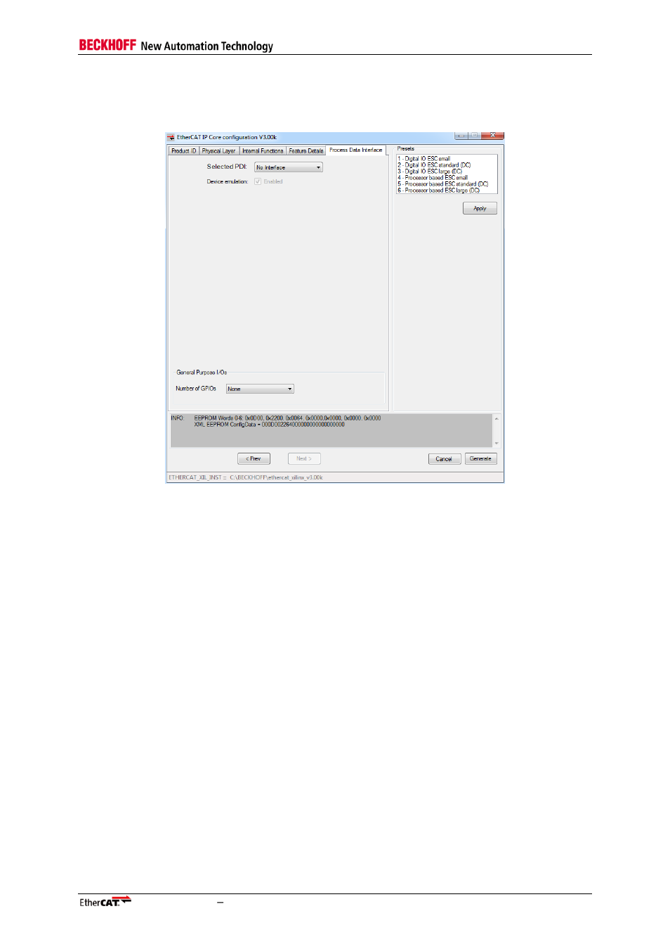 1 no interface and general purpose i/o, Figure 18: register process data interface | BECKHOFF EtherCAT IP Core for Xilinx FPGAs v3.00k User Manual | Page 55 / 144