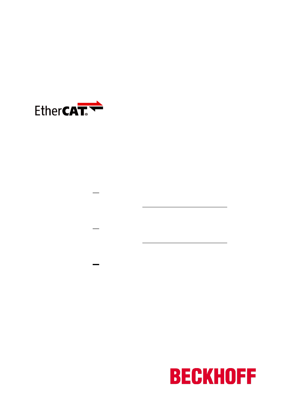 BECKHOFF EtherCAT IP Core for Xilinx FPGAs v2.04e User Manual | 126 pages
