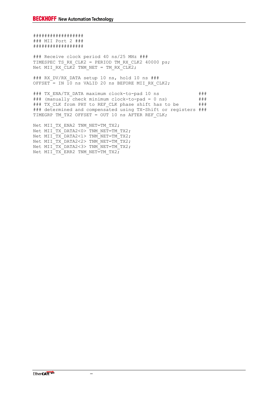 BECKHOFF EtherCAT IP Core for Xilinx FPGAs v2.04e User Manual | Page 125 / 126