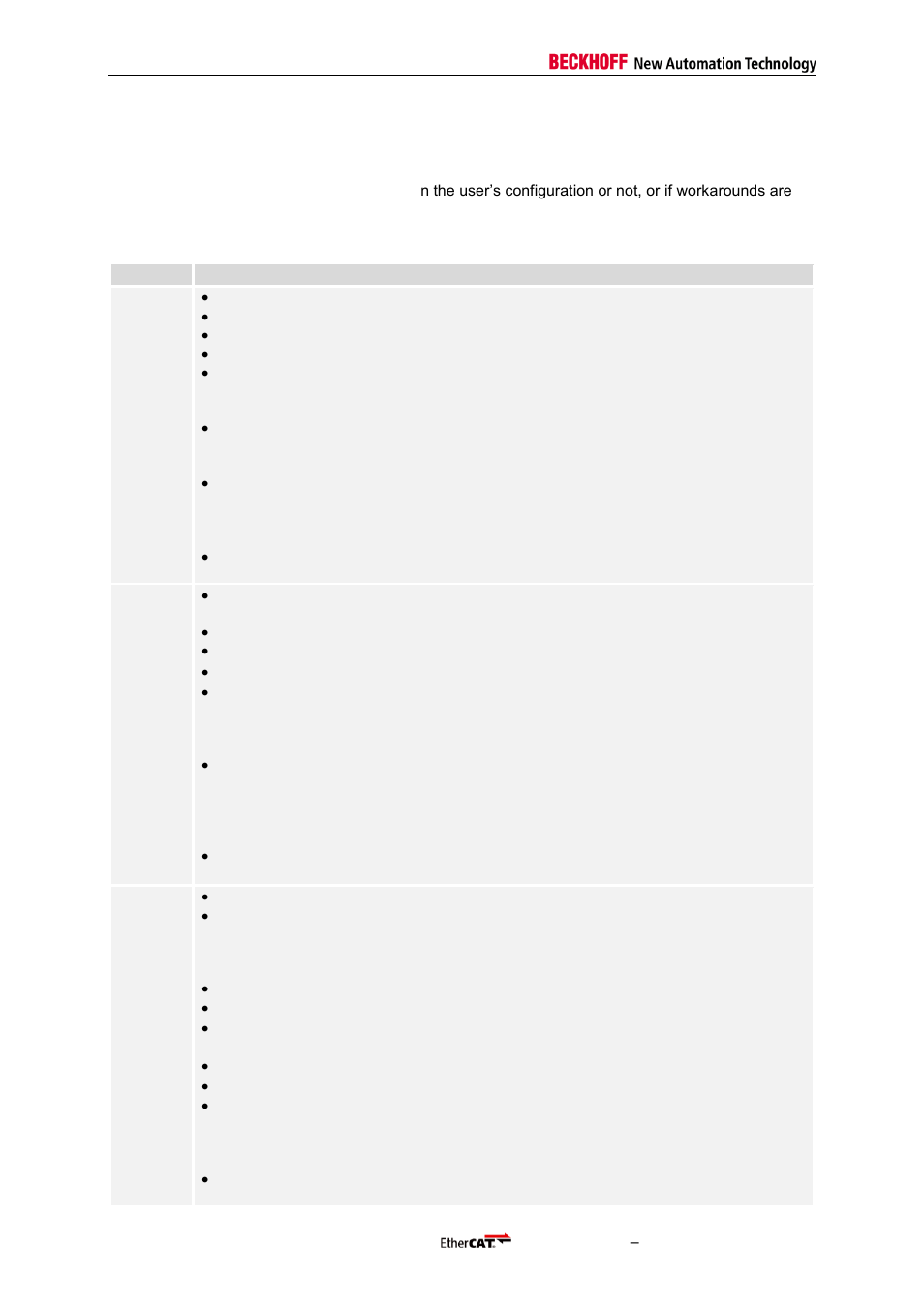 7 release notes, Release notes, Table 4: release notes | BECKHOFF EtherCAT IP Core for Xilinx FPGAs v2.04e User Manual | Page 18 / 126