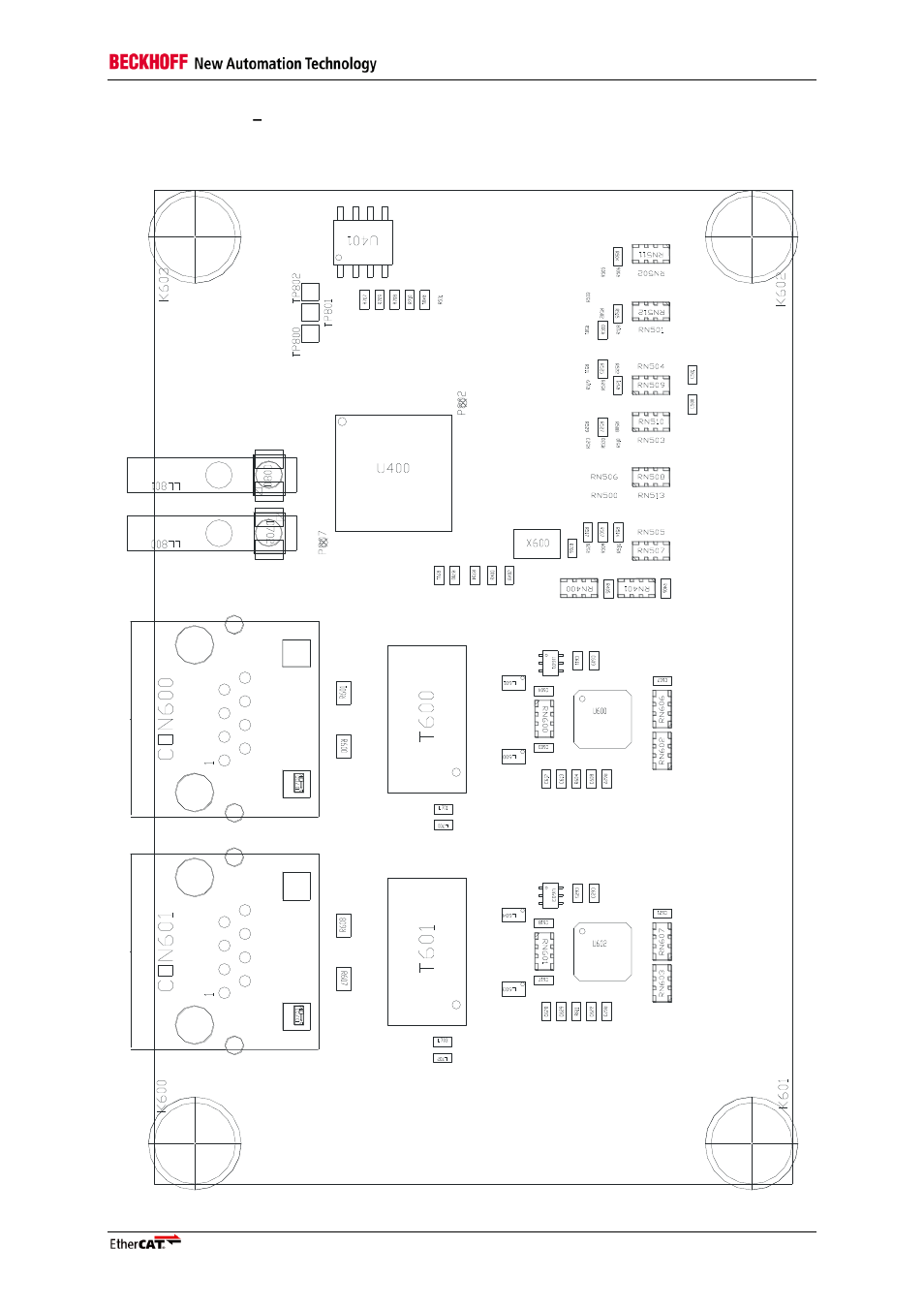 Fb1111-0141, Serial peripheral interface, Top side of fb1111-0141 | BECKHOFF FB1111-014x User Manual | Page 19 / 31