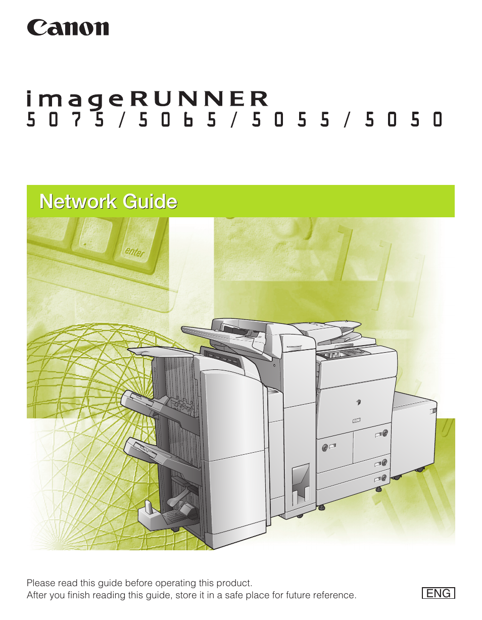 Canon IMAGE RUNNER 5065 User Manual | 240 pages
